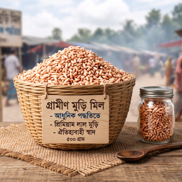 লাল চালের মুড়ি (Red Puffed Rice বা লাল মুড়ি)